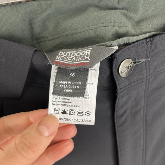 Outdoor Research Nylon Grey Hiking Pants Men's Size 36 - Picture 6 of 14